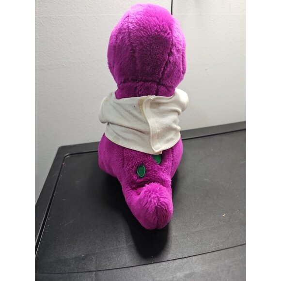 Barney Plush Dinosaur Doll 12” Purple Lyons Group Vintage 1992 toy WITH SHIRT - Picture 5 of 7